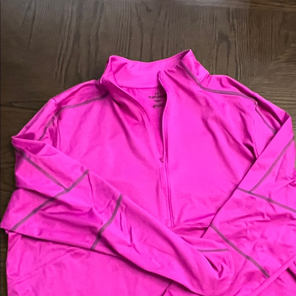 Under Armour Women's Bright Pink Half-Zip Hoodie